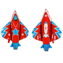 К ФИГУРА Истребитель сине-красный 94см. 10064