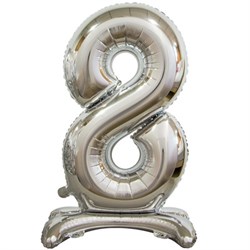 ЦИФРА 8 ( 76см.)  Silver на подставке 10108
