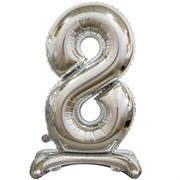 ЦИФРА 8 ( 76см.)  Silver на подставке 10108
