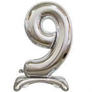 ЦИФРА 9 ( 76см.) Silver на подставке 10109