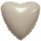 СЕРДЦЕ 30" Сатин Cream (76см.) 10093
