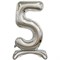 ЦИФРА 5 (76см)  Silver на подставке 10105